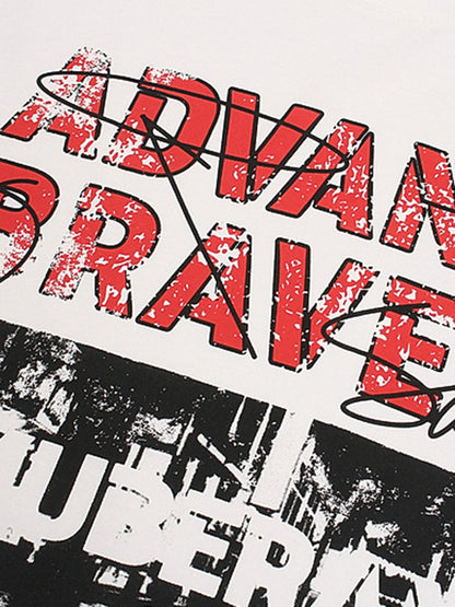 Bold "Advance Bravely" Graphic T-Shirt - 2512 