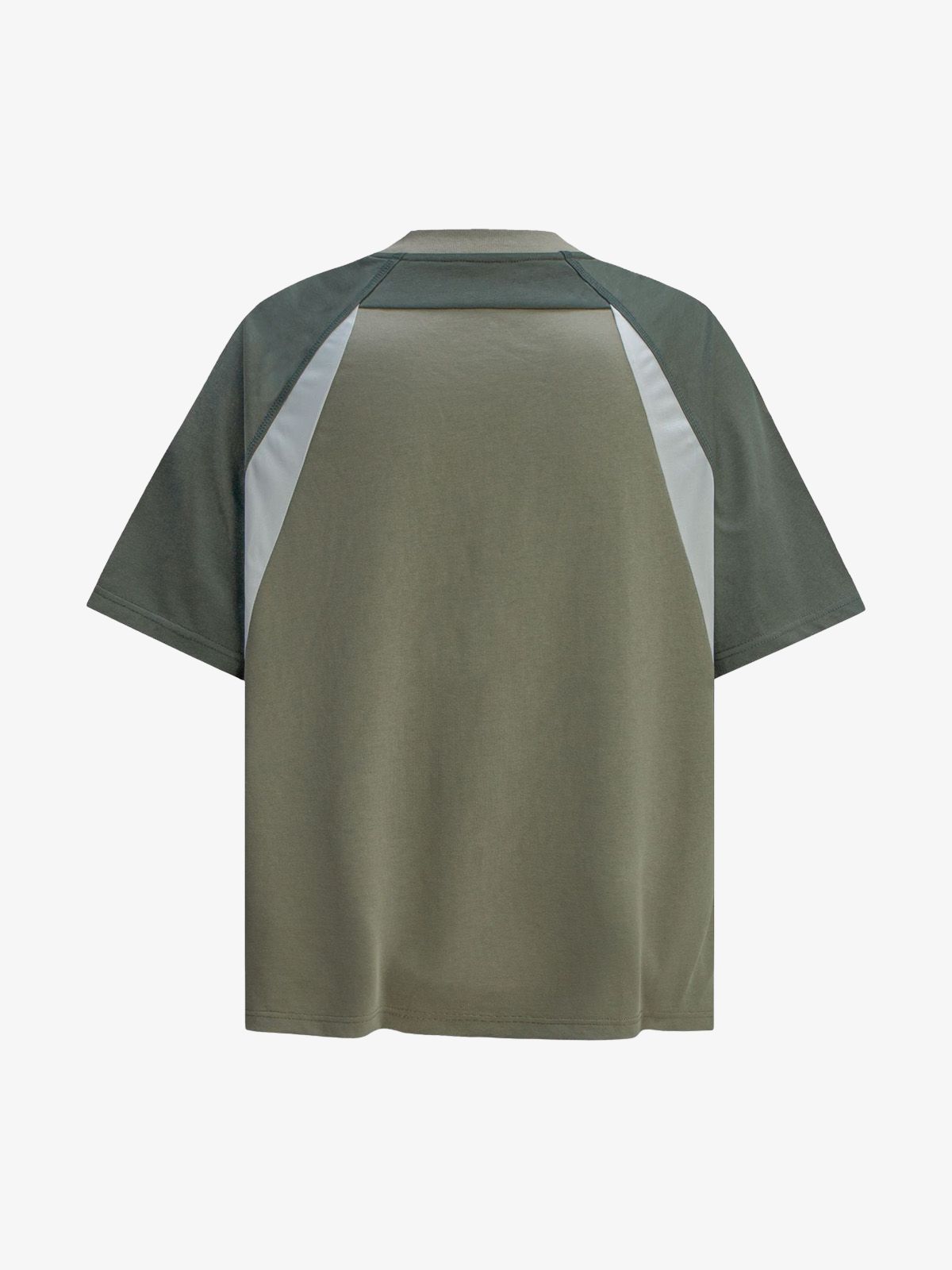 Quick-Dry Contrast Color Quarter Zip Up T-shirt 