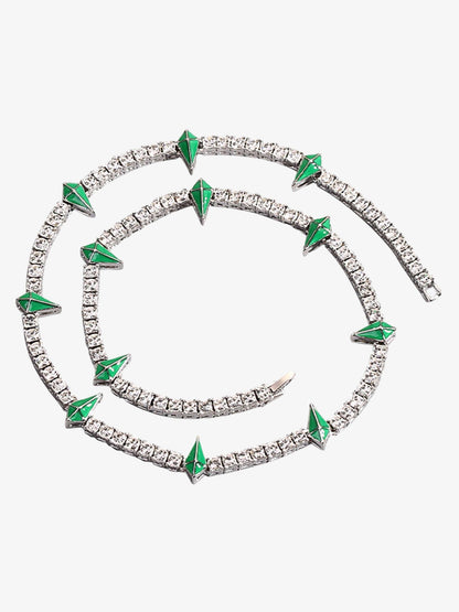 Thesupermade Hip Hop Collarbone Chain Necklace - 2221 