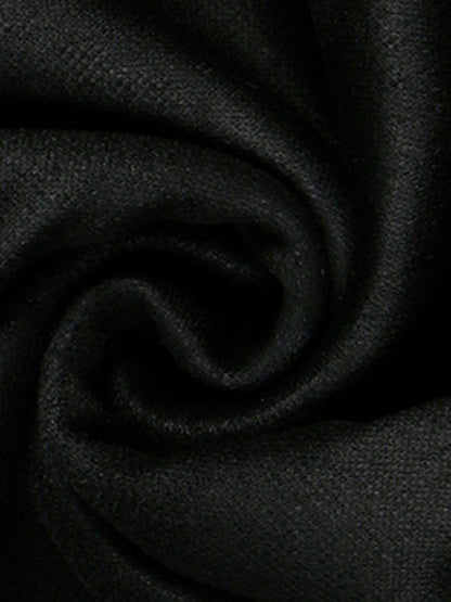 Thesupermade Metal Button Multi Zipper Suede Fleece Sweatshirt 