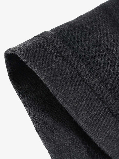 Letter Graphic Crew-Neck T-Shirt 