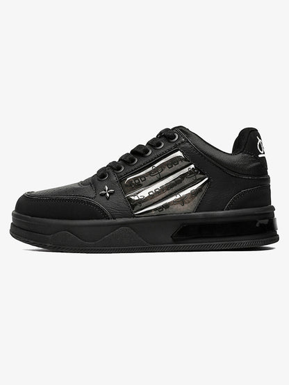 Dark Embroidered Letters Skate Shoes 
