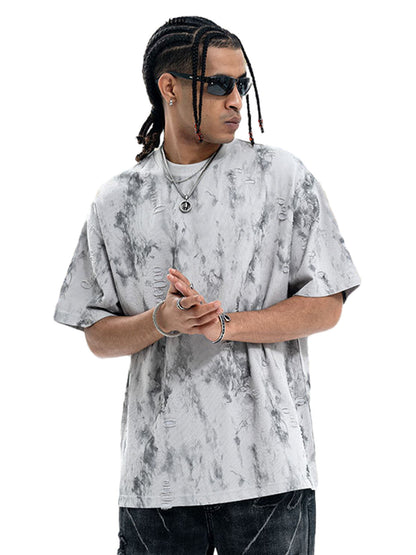 Ripped Tie-Dye T-Shirt 