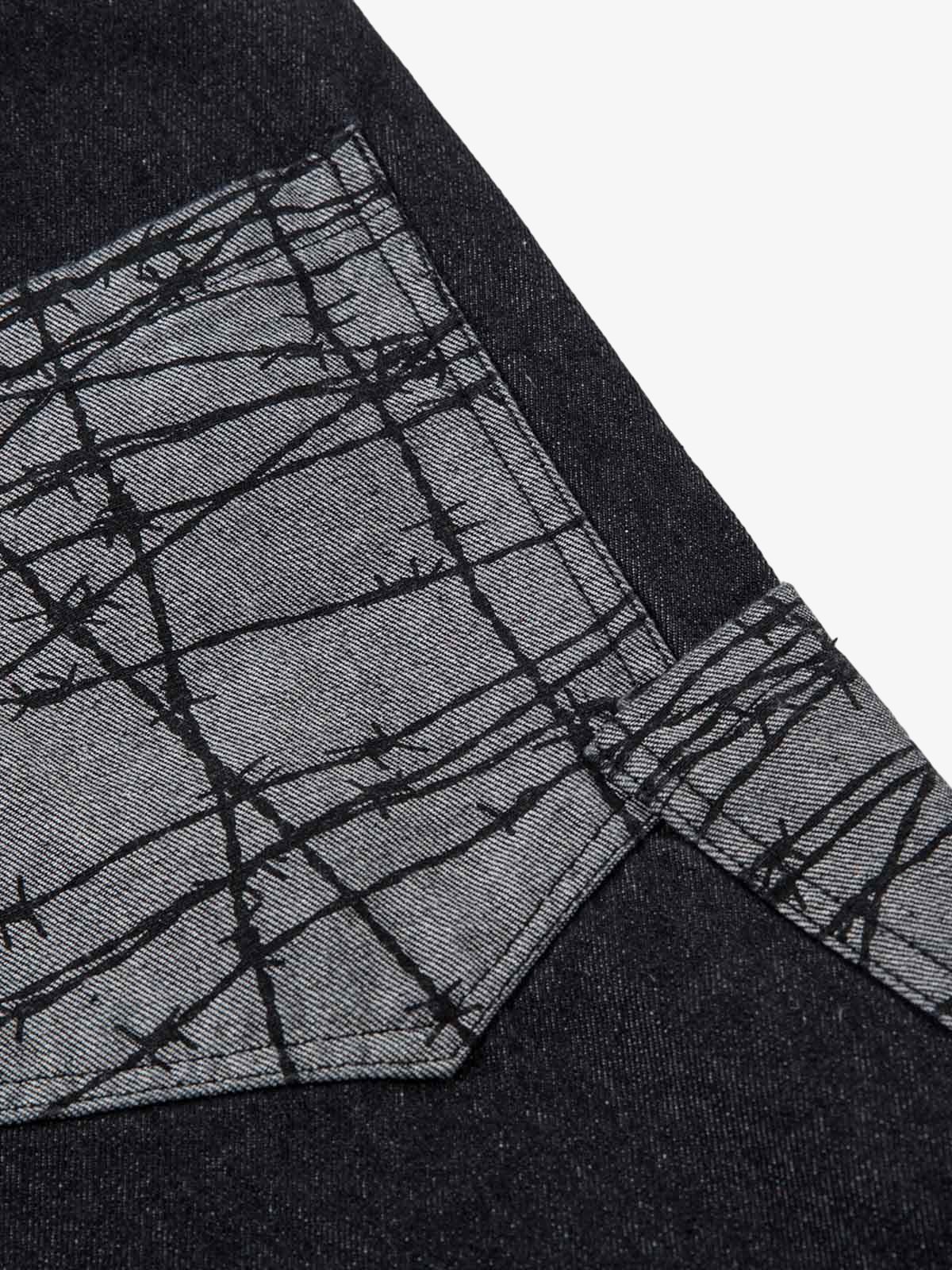 Patch Pocket Baggy Jeans 
