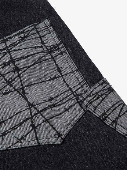 Patch Pocket Baggy Jeans 