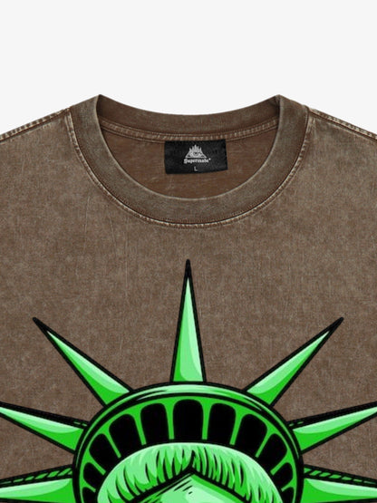 Orginal Fun Statue of Liberty Independence Day T-shirt 