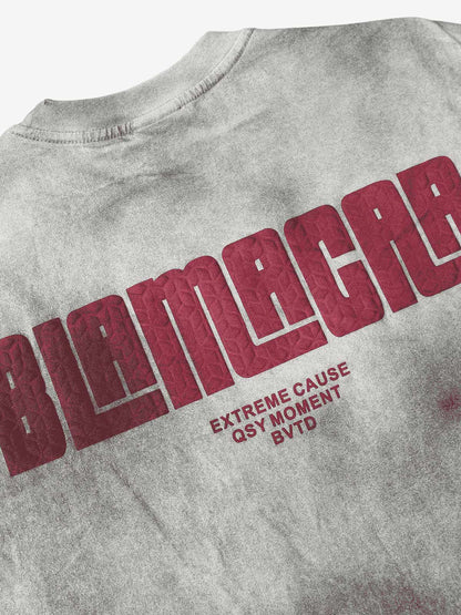 Thesupermade Washed Print 11 Street Rap T-Shirt 
