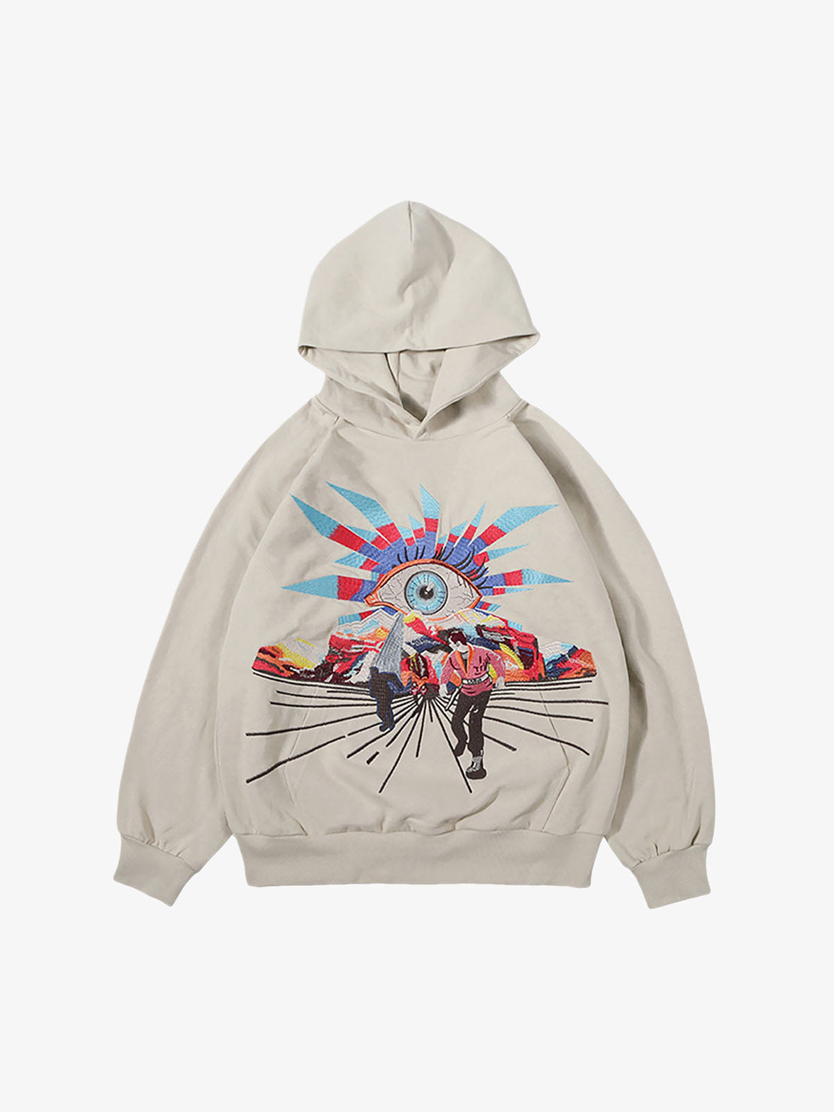 Thesupermade Evil Eye Embroidered Hoodie 