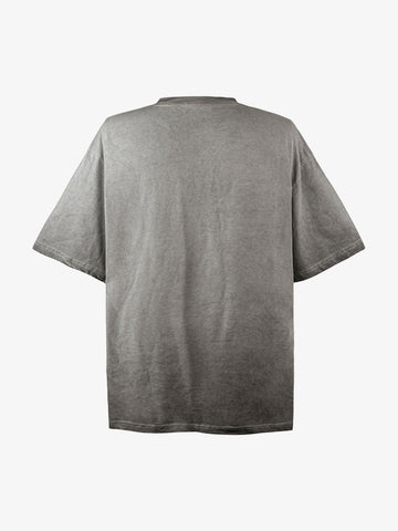 Portrait Print Crew Neck T-Shirt - 2377 