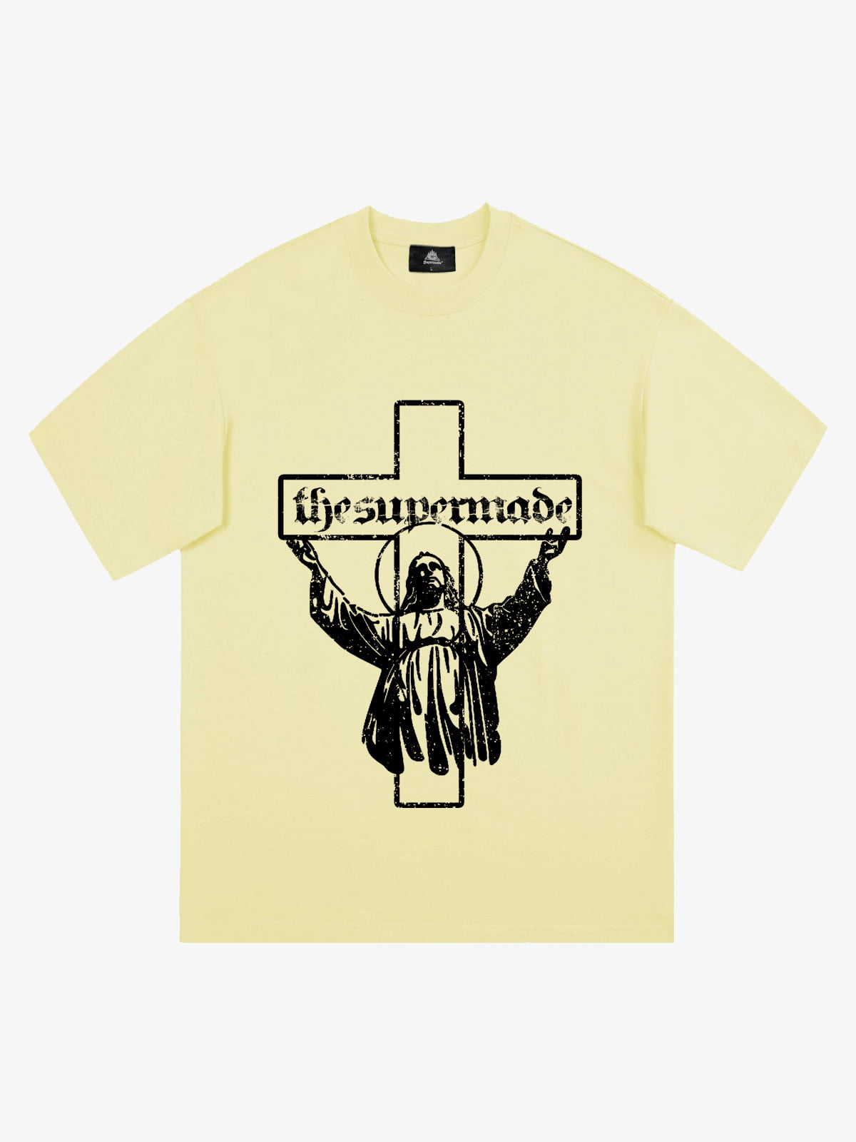 Original Distressed Cross Graphic T-Shirt 