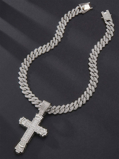 Thesupermade Diamond Cross Necklace - 1970 