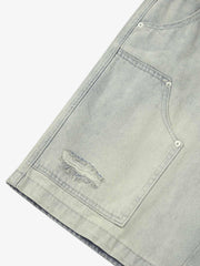 Thesupermade Retro Washed Hip-Hop Shorts 