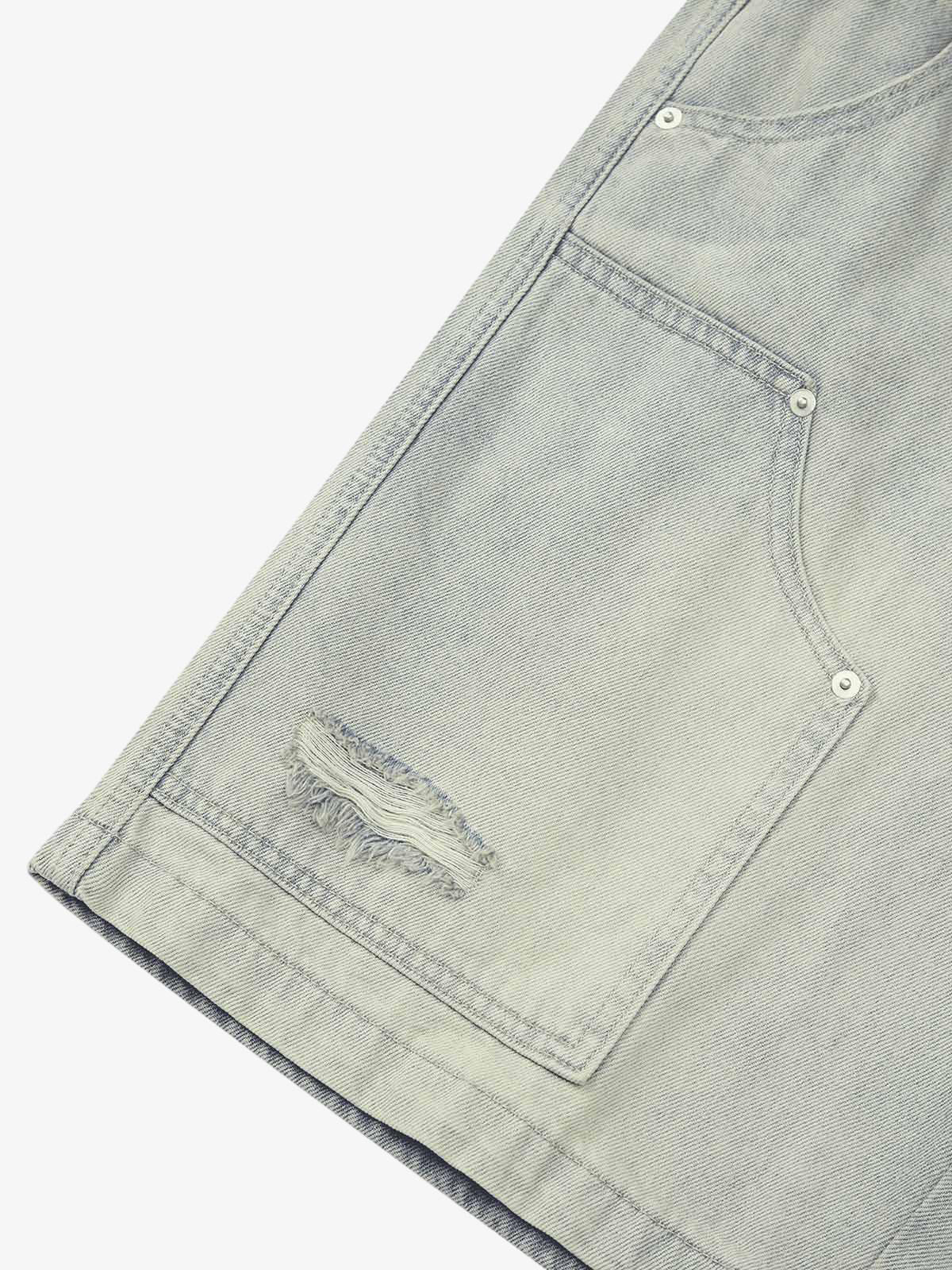 Thesupermade Retro Washed Hip-Hop Shorts 