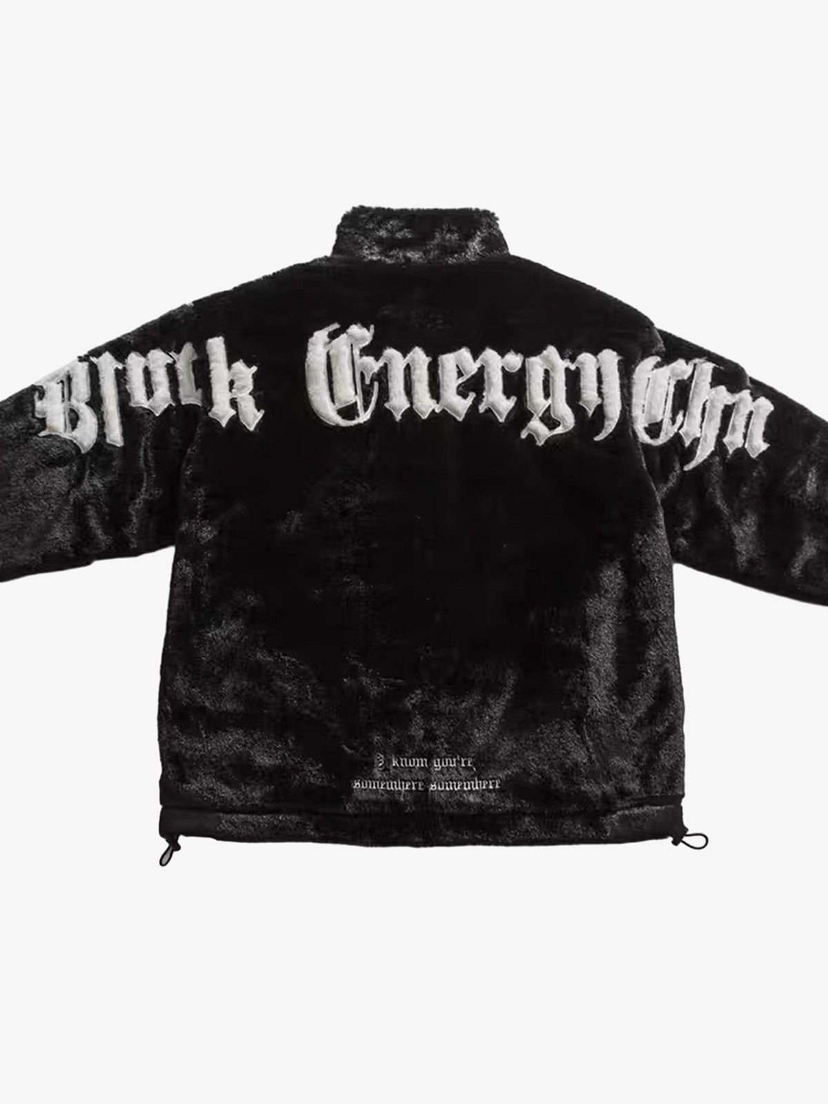 Thesupermade Street Letter Embroidered Fleece Jacket - 1838 