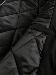 Retro Fur Hooded Fleece Bomber Jacket - 2478 