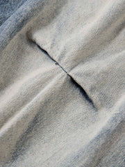 Distressed Washed Pleated Jeans 