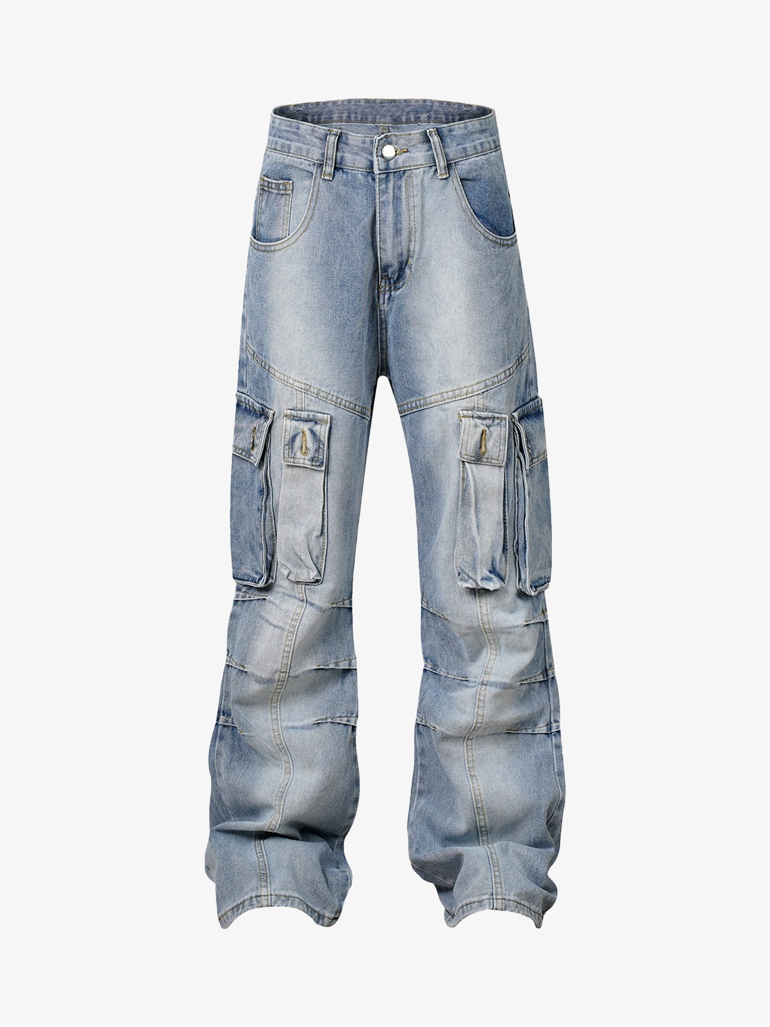 Thesupermade American Street Style Washed Distressed Jeans - 2236 
