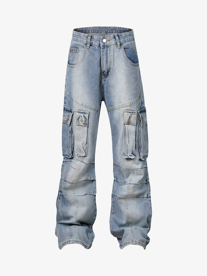 Thesupermade American Street Style Washed Distressed Jeans - 2236 