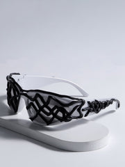Futuristic Wavy Frame Sunglasses 