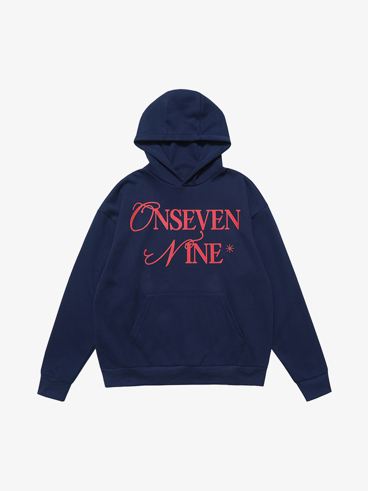 Basic Letter Print Fleece Hoodie 