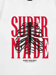 Thesupermade Skull Printed Logo Design T Shirt -1159 