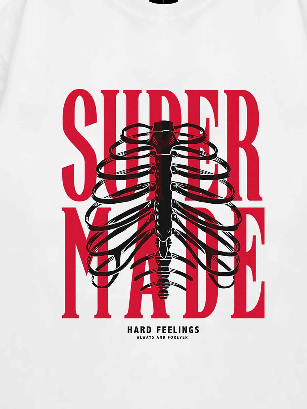 Thesupermade Skull Printed Logo Design T Shirt -1159 