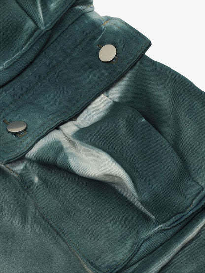 Thesupermade Gradient Dip Dye Wash Multi-Pocket Cargo Jeans - 2276 