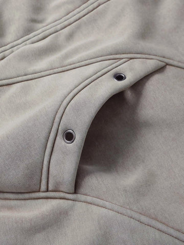 Wasteland Style Washed Zipper Up Sweatshirt 