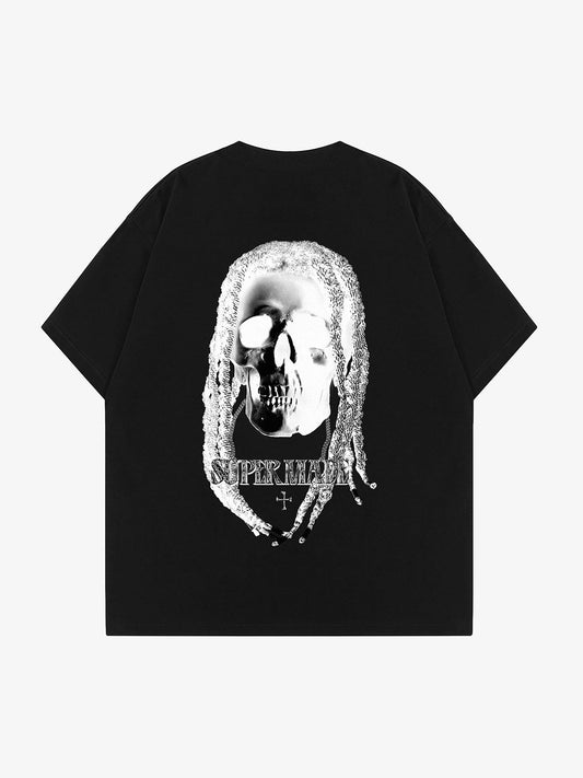 Thesupermade Skull Print T-shirt 