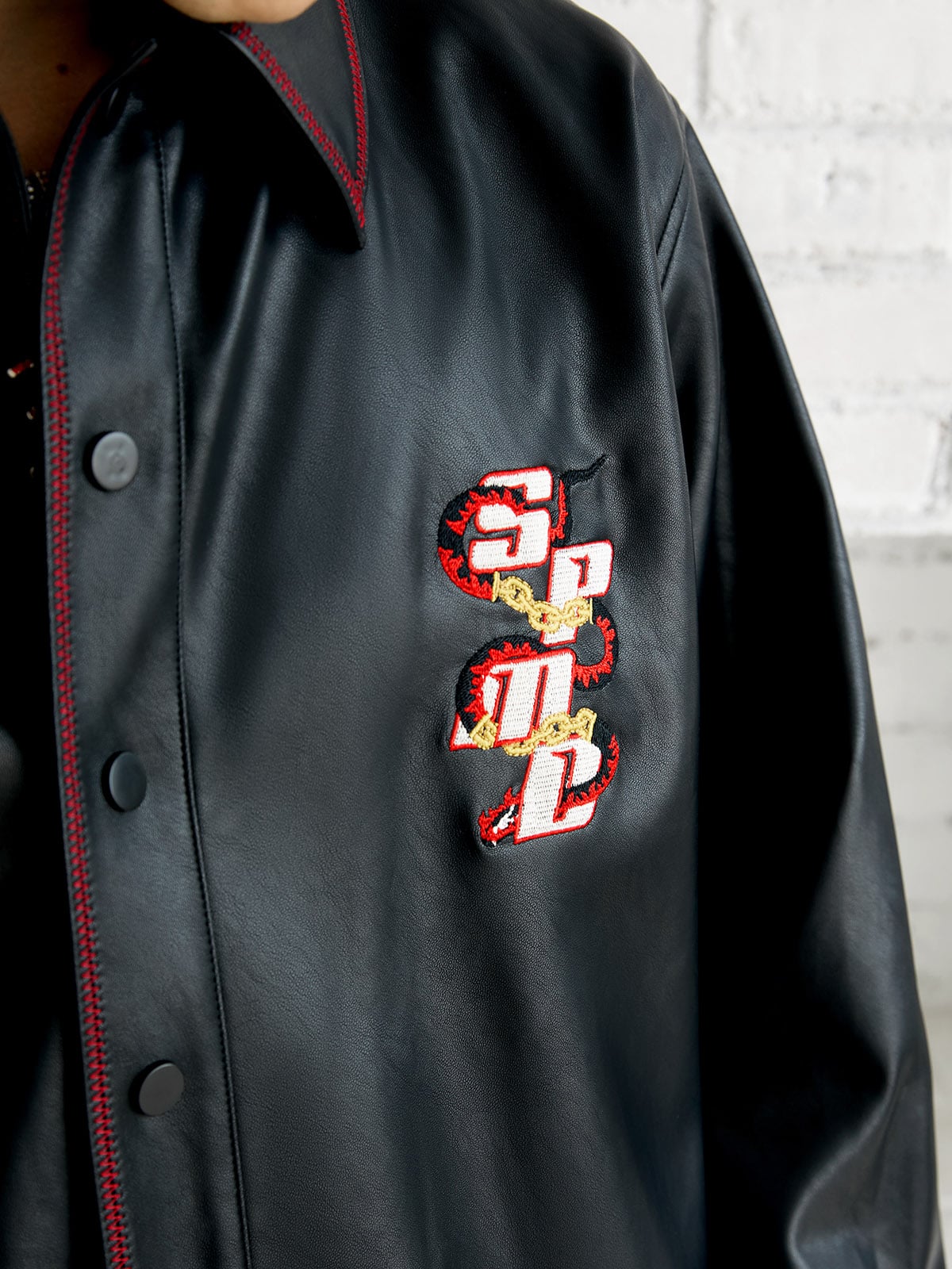 Original Embroidered Leather Shirt 