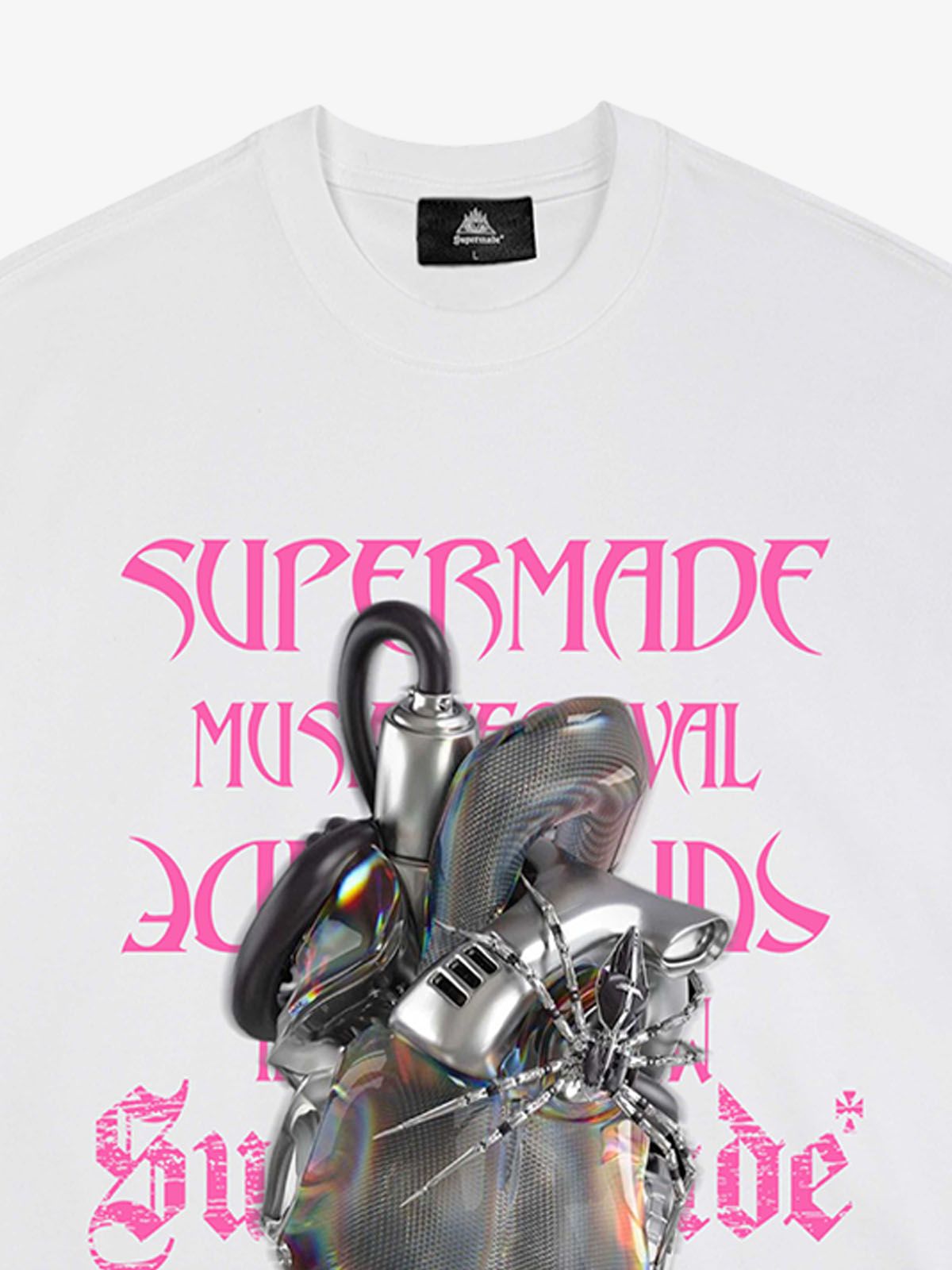 Cyberpunk Heart Graphic T-Shirt 