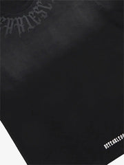 Retro Gradient Letter Printed Washed Oversize T-shirt 