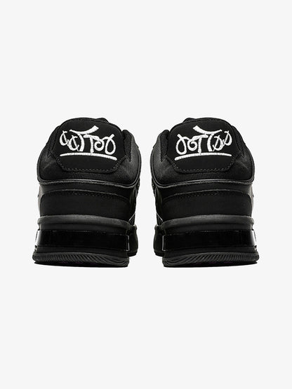 Dark Embroidered Letters Skate Shoes 