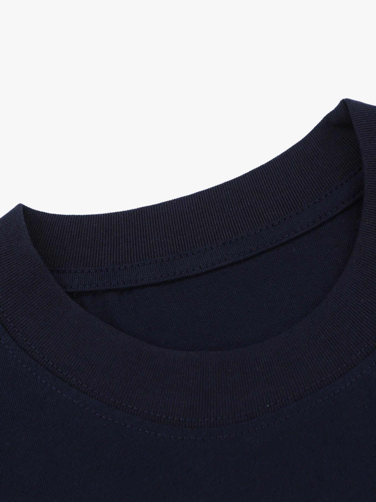 Retro Contrast Color Stitching Embroidered Letter Jersey T-shirt 