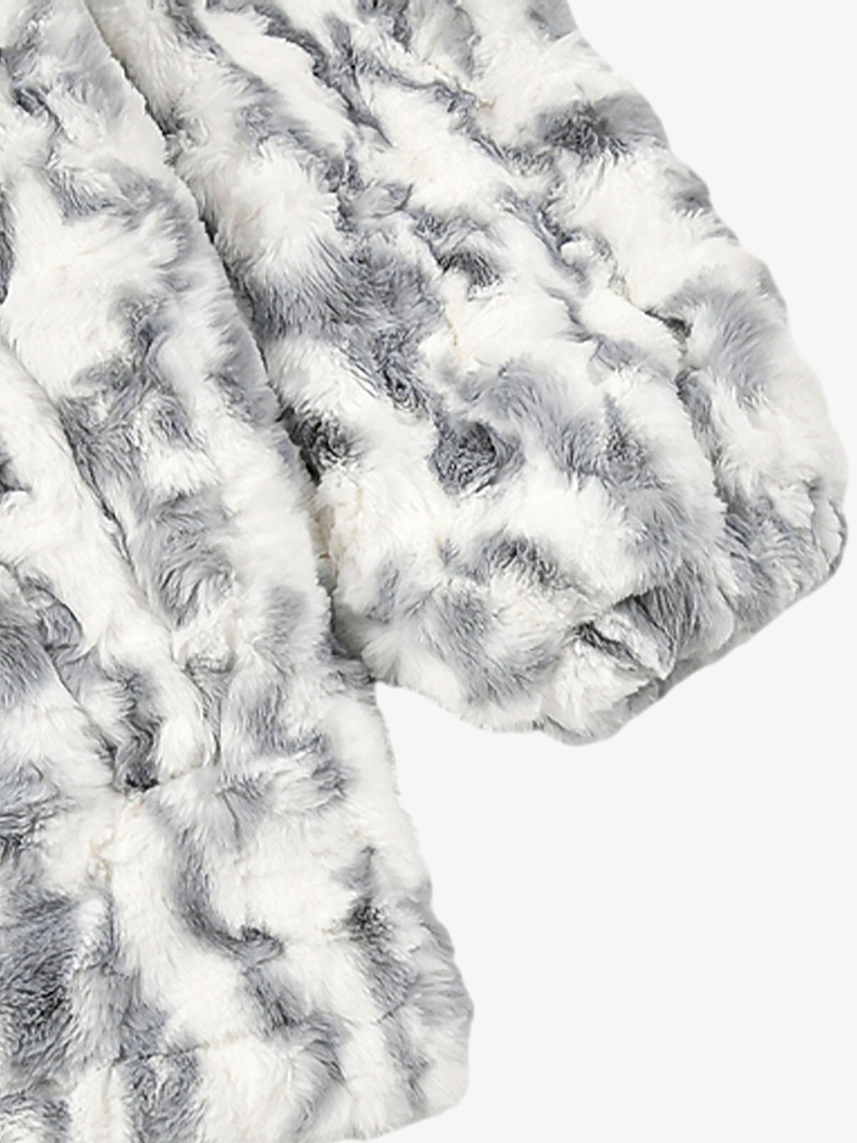 Tie-Dye Stand Collar Sherpa Jacket 