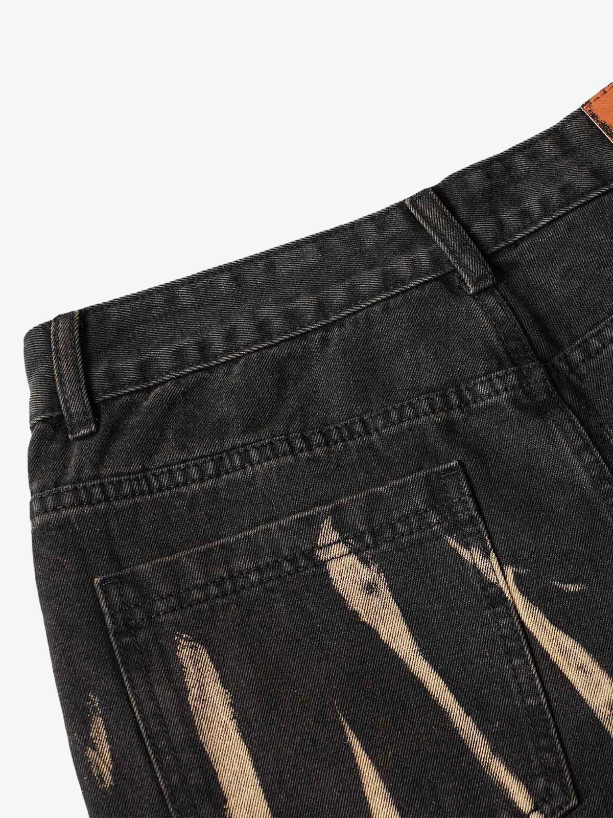 Thesupermade High Street Hip Hop Hand-painted Spray-painted Jeans 