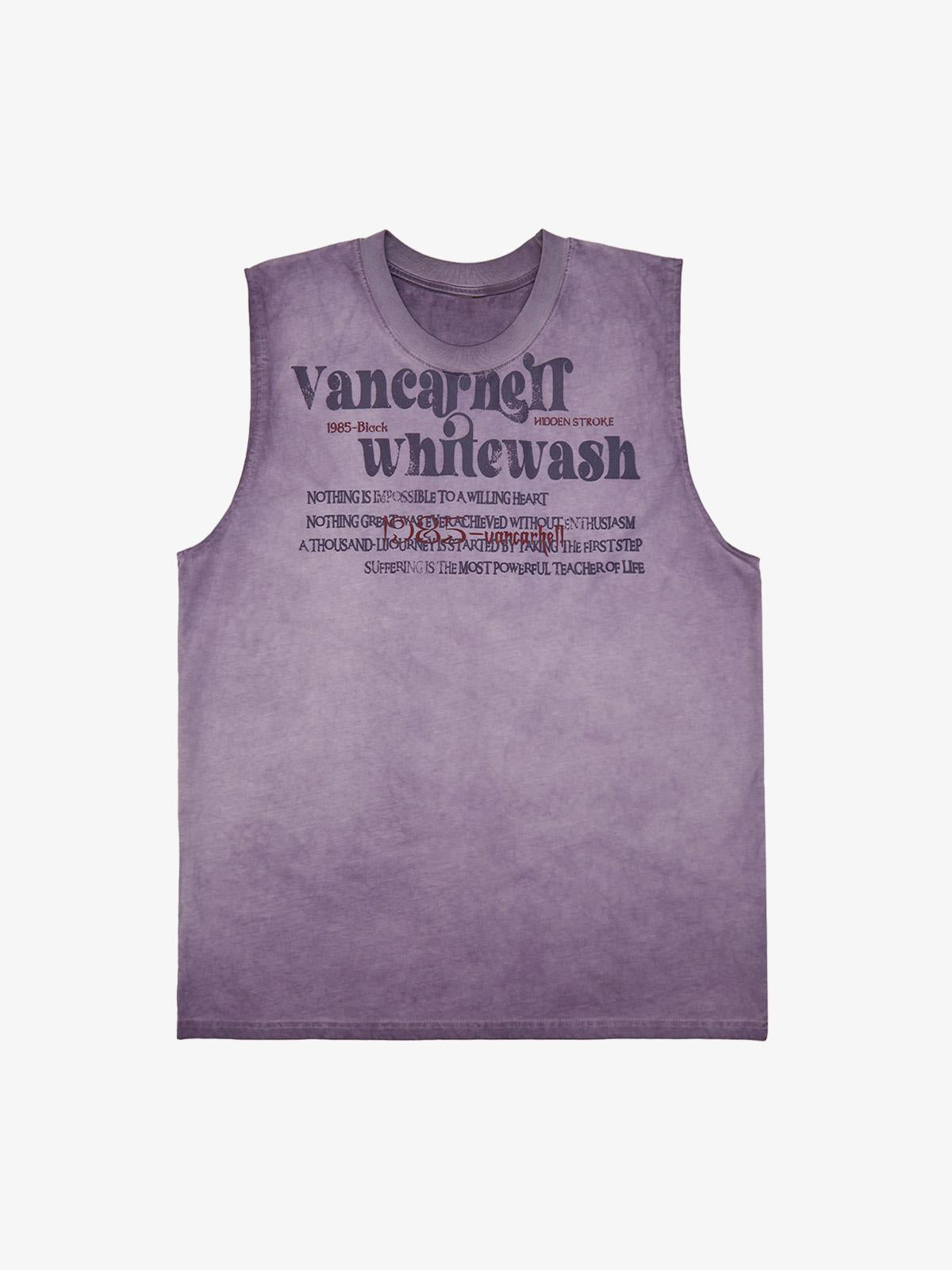 Thesupermade Heavy Worker Washed And Broken Retro Font VEST 
