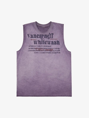 Thesupermade Heavy Worker Washed And Broken Retro Font VEST 