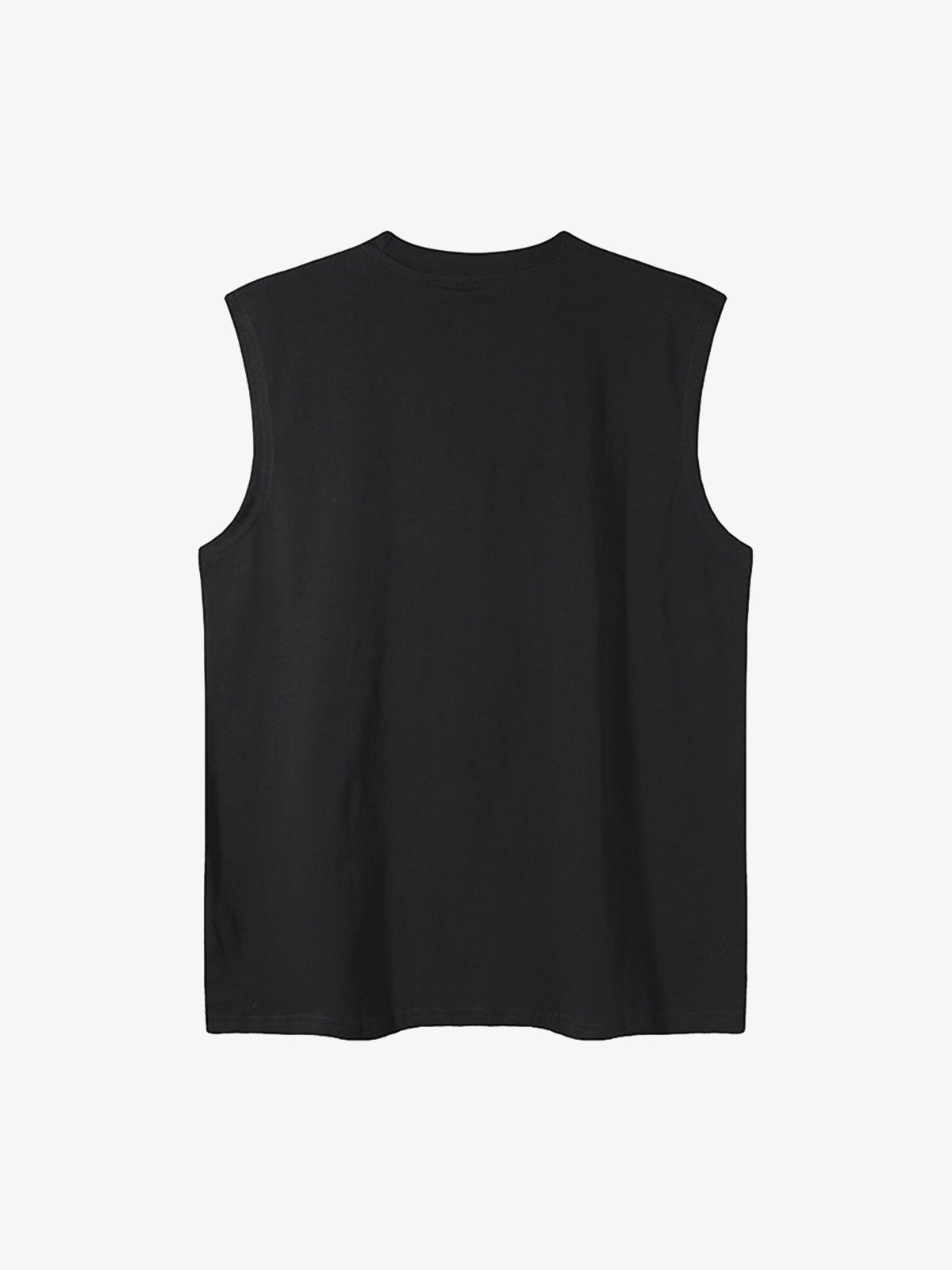 Graphic Rock Singer Print Metal Tag Vest 