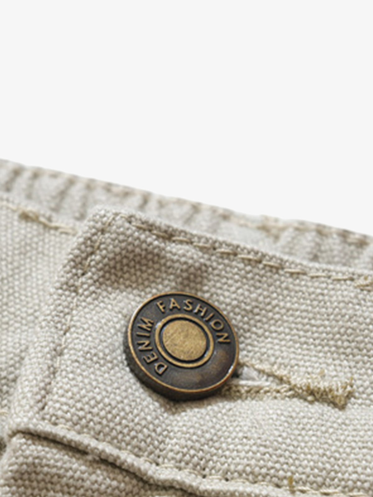 Retro Structured  Design Cargo Shorts 