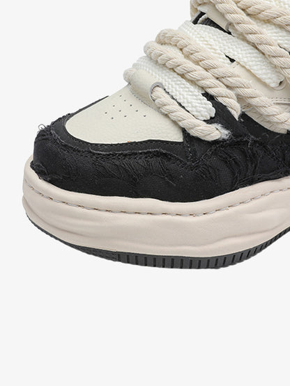 Rope Lace Platform Sneakers 