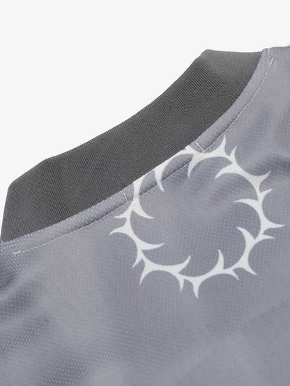 Sports Patchwork Jersey Letter Print T-shirt 