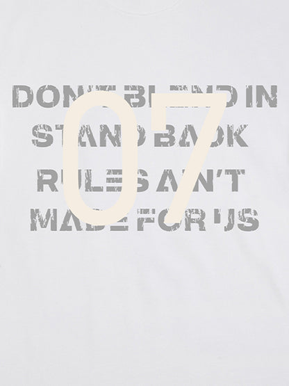 Distressed NO.7 Graphic T-Shirt 