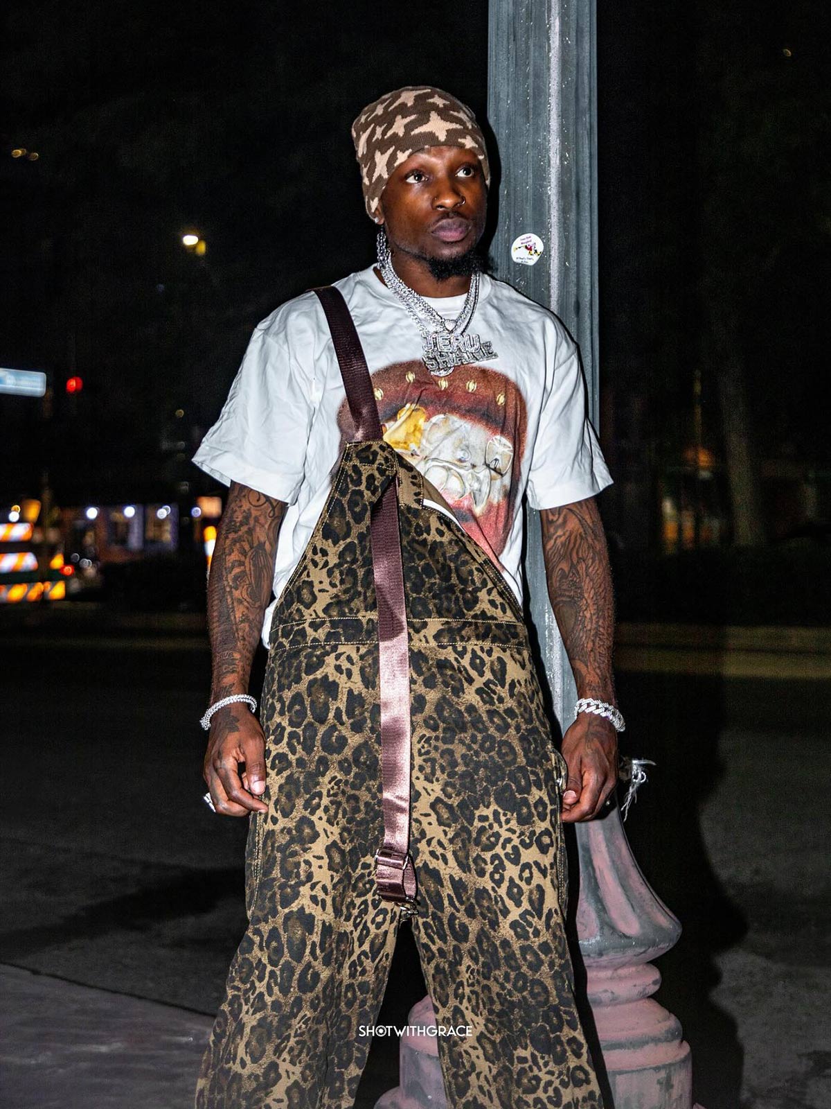 Thesupermade Leopard Print Street Style Workwear Overalls - 2020 