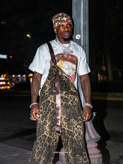 Thesupermade Leopard Print Street Style Workwear Overalls - 2020 