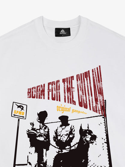 Original “Born for the Outlaw” Graphic Print T-Shirt 