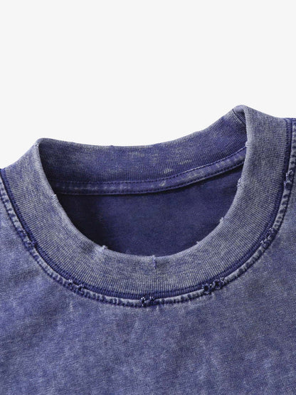 Vintage Washed Crew Neck T-Shirt 