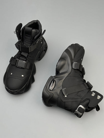 Dual-Strap Stealth Runner Boots 