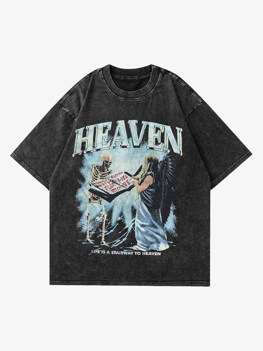 Thesupermade Skull Vintage High Street Casual T-shirt - 1683 