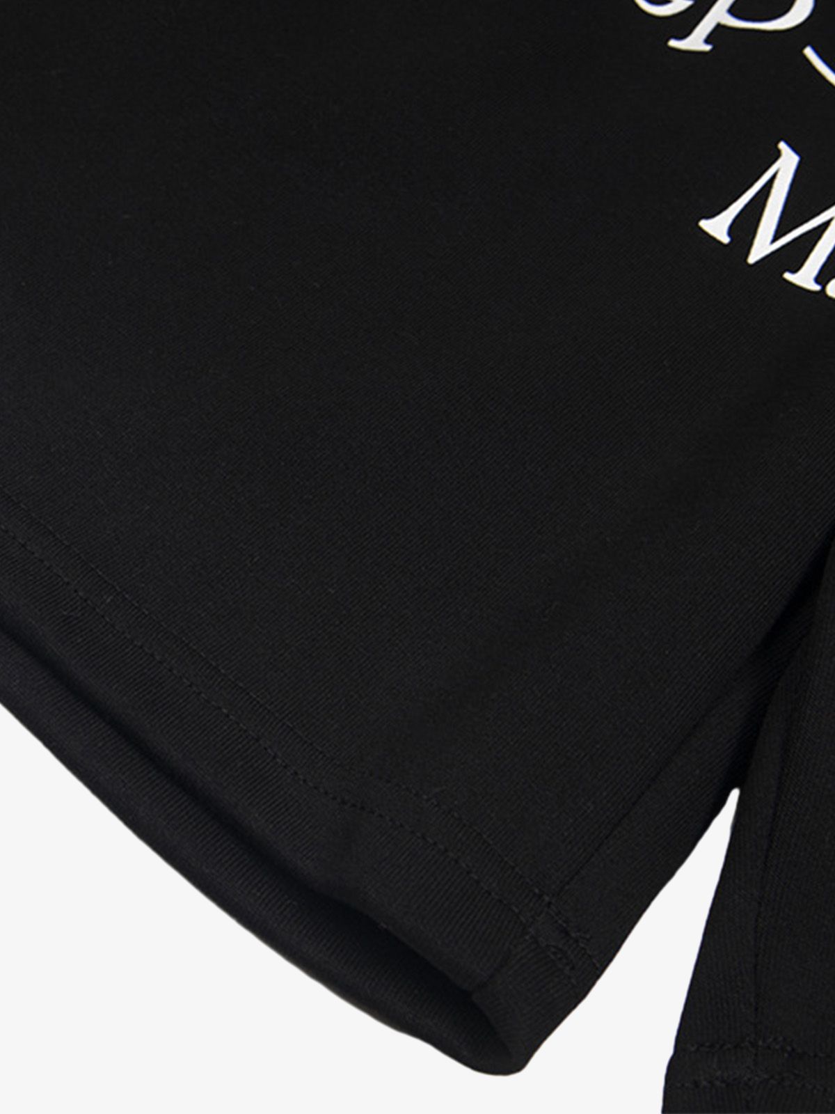 Elastic Letter Double Waist Shorts 
